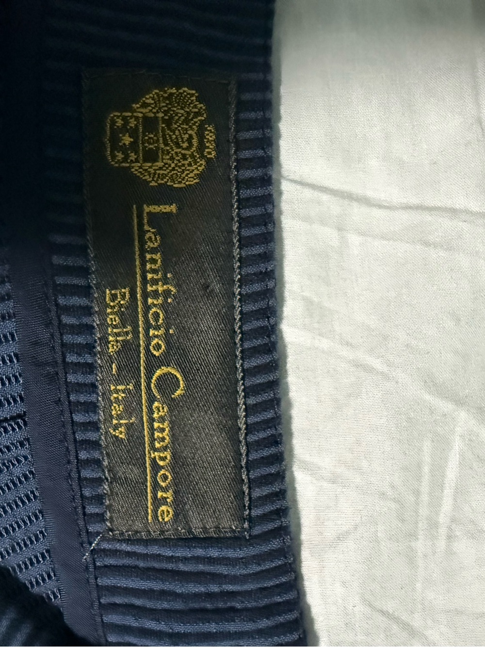 Brooks Brothers Navy Pinstripe Dress Pants With Side Zip Imported Fabric Size 2 - Picture 7 of 12